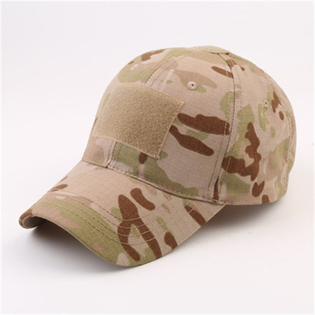 Camouflage Hat Velcro Adjustable Back