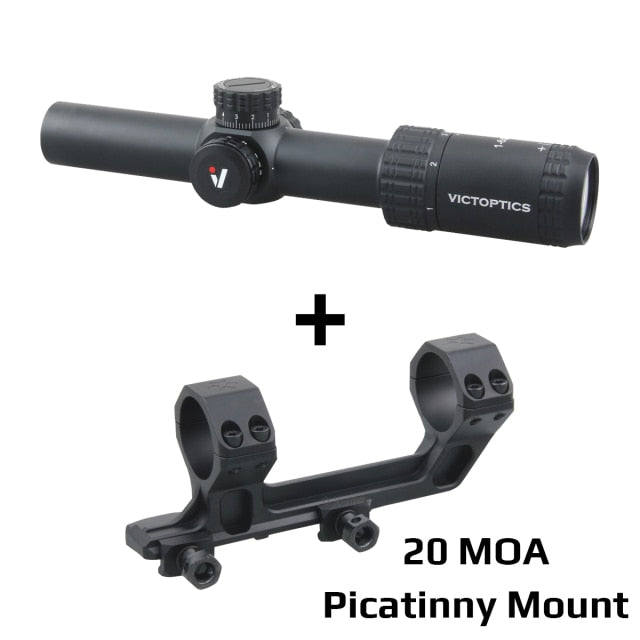 Victoptics S6 1-6x24 SFP Riflescope With Red & Green Illumination Turret lock System