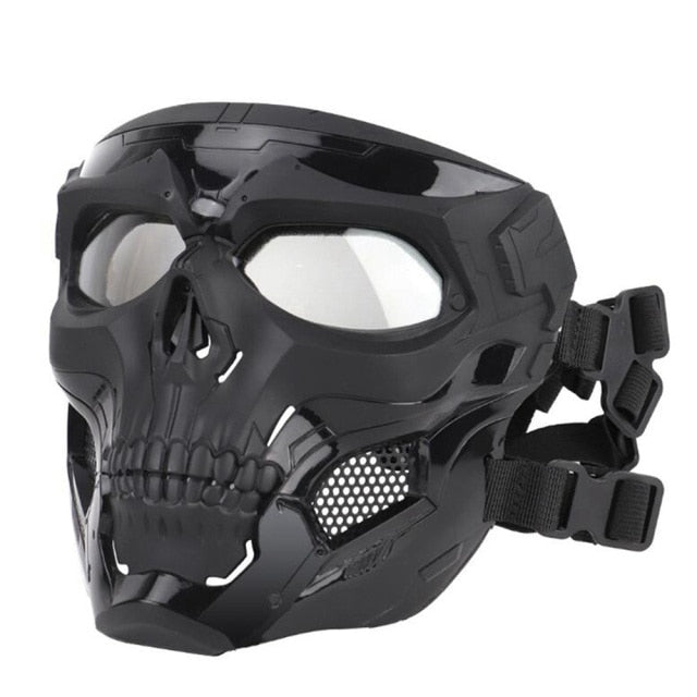 Tactical Helmet and Skull Face Mask