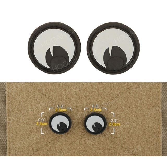 Cat Eyes/Eagle Eyes (Glow in the Dark Eyes) Tactical Velcro Patch