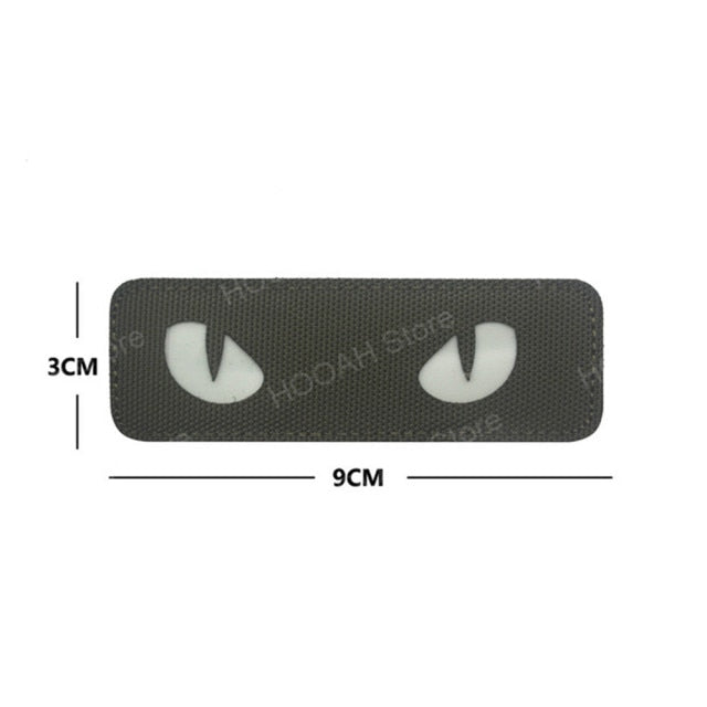 Cat Eyes/Eagle Eyes (Glow in the Dark Eyes) Tactical Velcro Patch