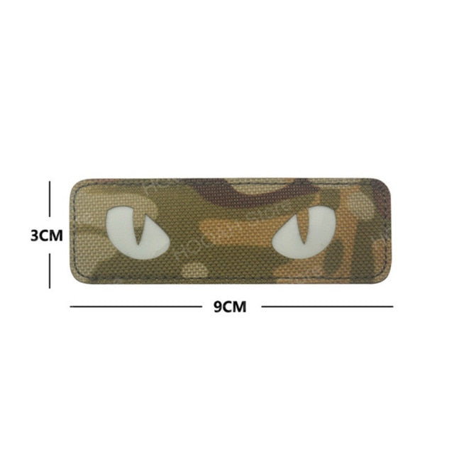 Cat Eyes/Eagle Eyes (Glow in the Dark Eyes) Tactical Velcro Patch