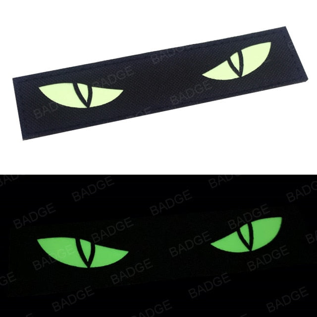 Cat Eyes/Eagle Eyes (Glow in the Dark Eyes) Tactical Velcro Patch