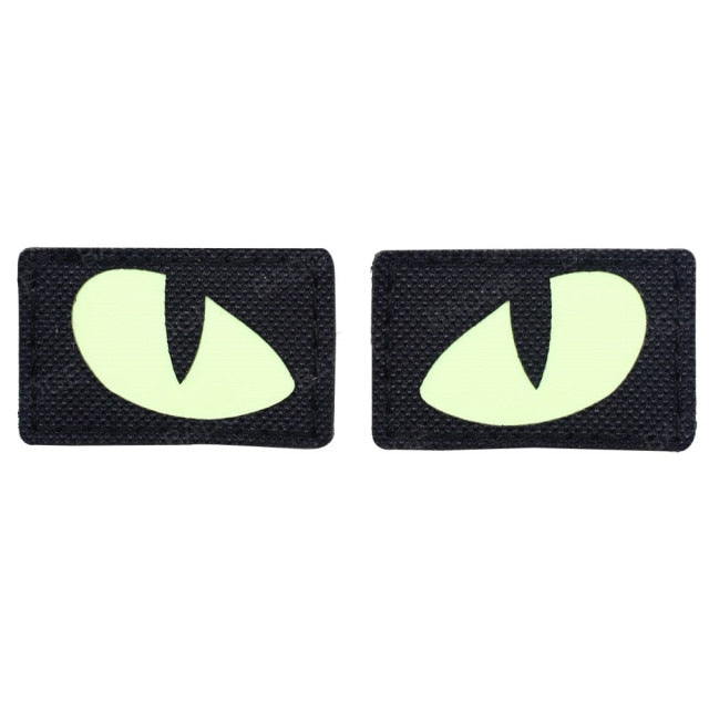 Cat Eyes/Eagle Eyes (Glow in the Dark Eyes) Tactical Velcro Patch