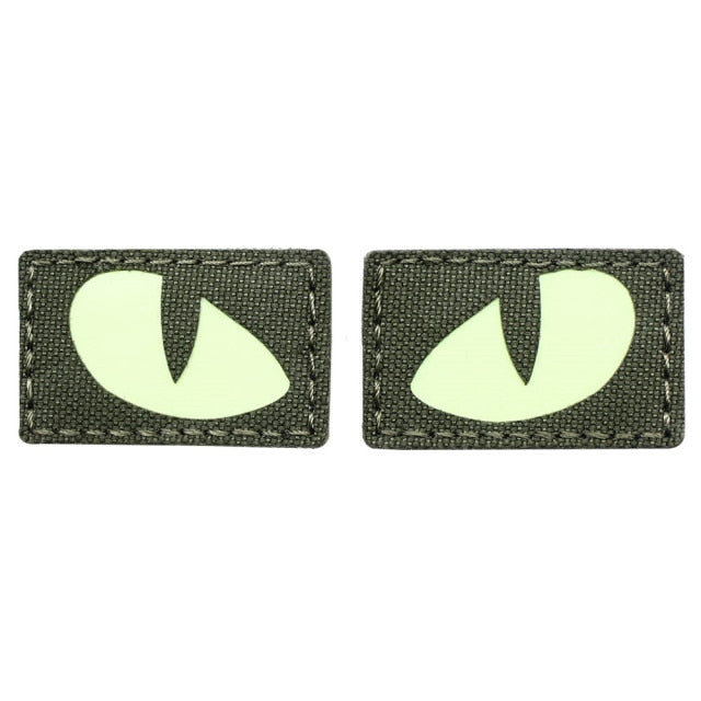 Cat Eyes/Eagle Eyes (Glow in the Dark Eyes) Tactical Velcro Patch