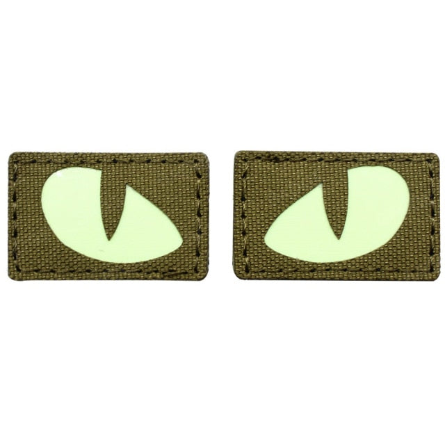 Cat Eyes/Eagle Eyes (Glow in the Dark Eyes) Tactical Velcro Patch