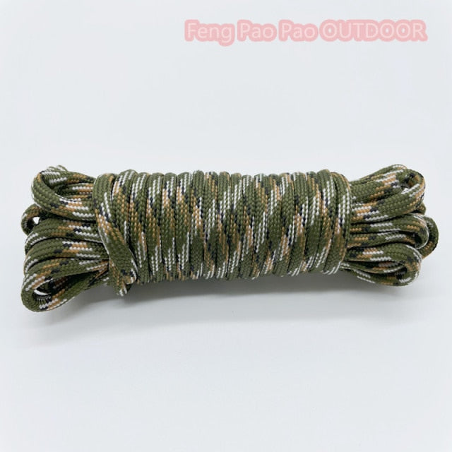 30m Meters 4mm Diameter 7 Stand Cores Parachute Cord Rope