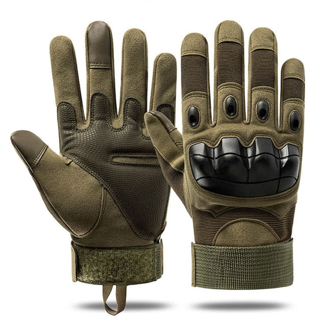 Tactical Full Finger Touch Screen Hard Knuckle Outdoor Combat Gloves