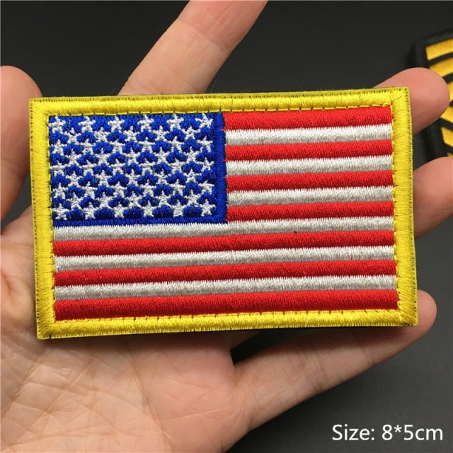 Embroidered Country Flag Patches for Gear