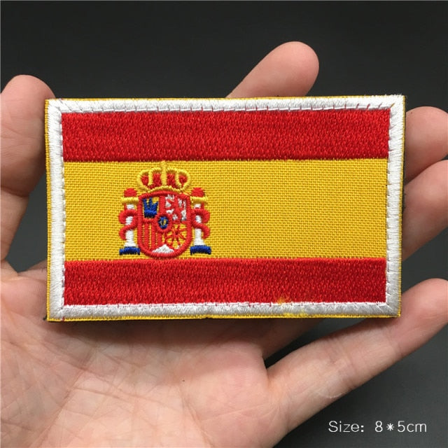 Embroidered Country Flag Patches for Gear