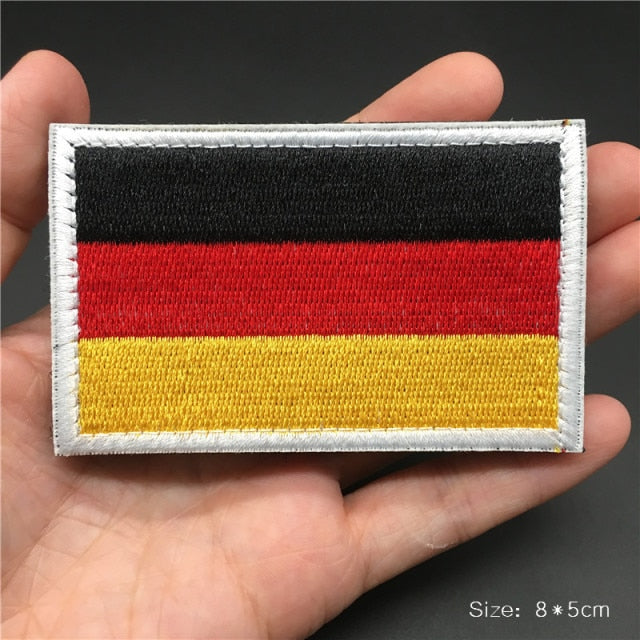 Embroidered Country Flag Patches for Gear