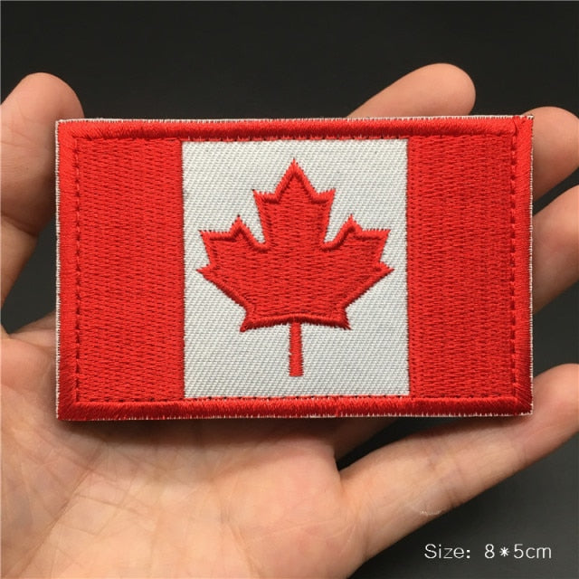 Embroidered Country Flag Patches for Gear