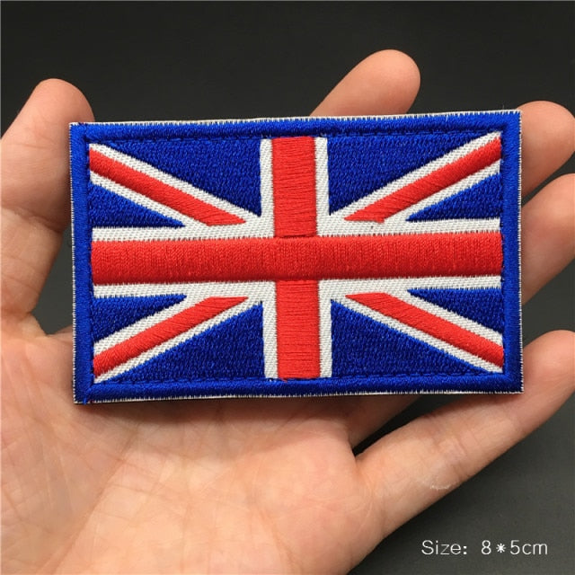 Embroidered Country Flag Patches for Gear