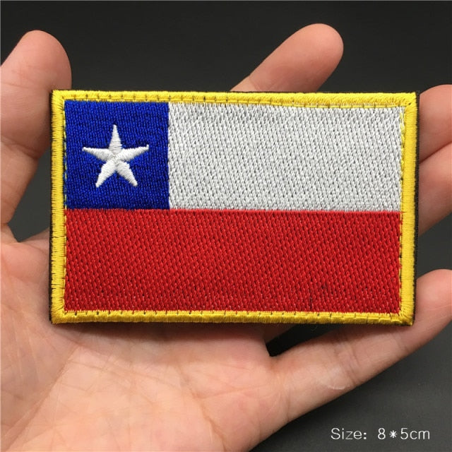 Embroidered Country Flag Patches for Gear