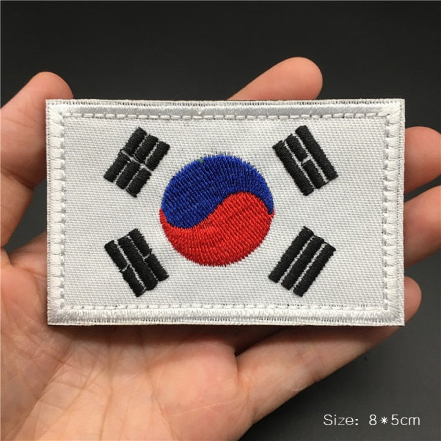 Embroidered Country Flag Patches for Gear