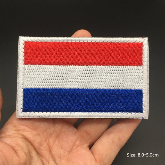 Embroidered Country Flag Patches for Gear