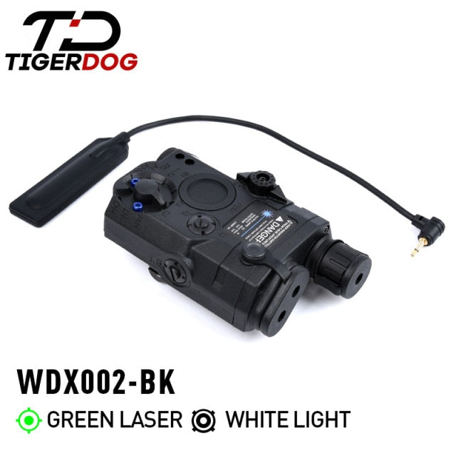 Tactical AN PEQ-15 Red/Blue/Green Dot Laser White LED Flashlight IR Laser Sight 20mm Rail