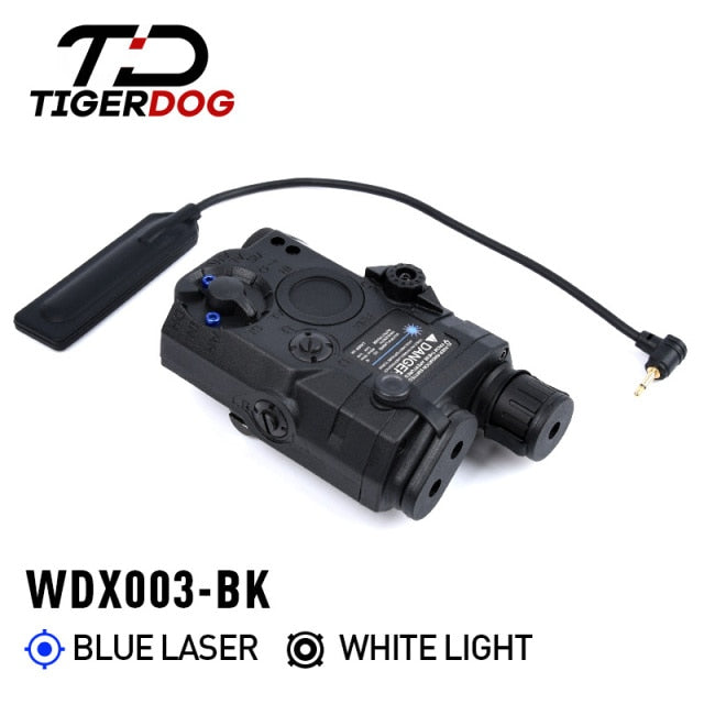 Tactical AN PEQ-15 Red/Blue/Green Dot Laser White LED Flashlight IR Laser Sight 20mm Rail