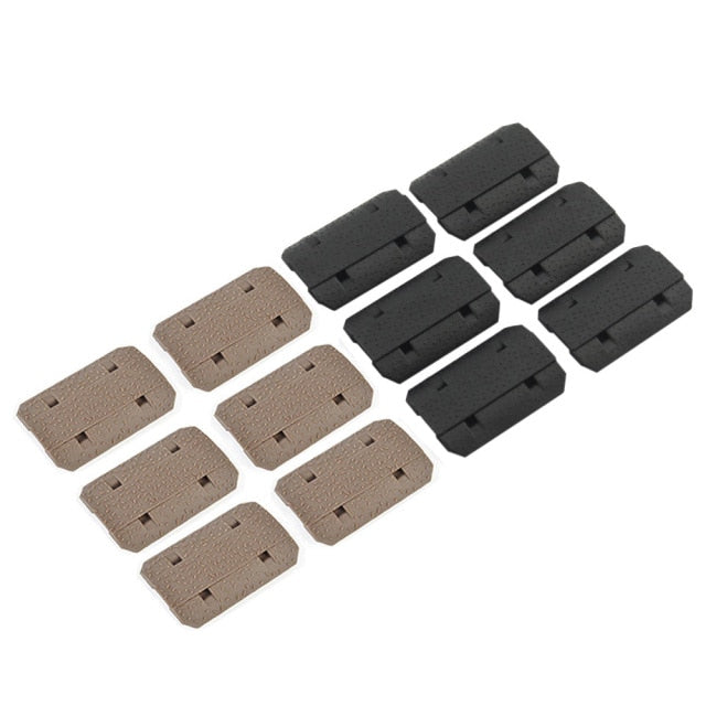 VULPO 12 Pcs/Set Airsoft M-LOK Rail Cover Type 2 Polymer Handguard Accessory