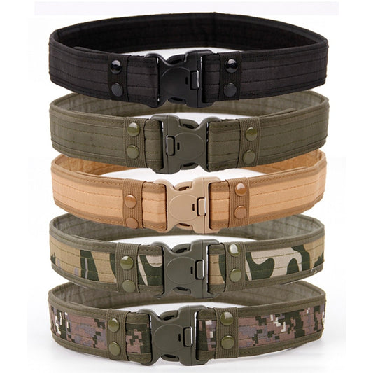 Combat Belt Quick Release Tactical Canvas Belt