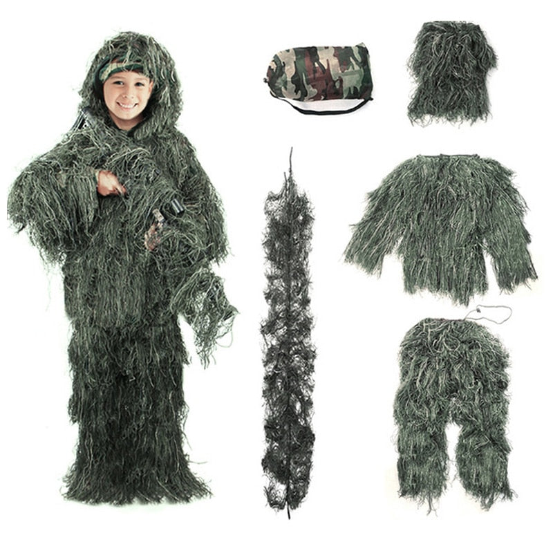 5PCS Kids Ghillie Suit