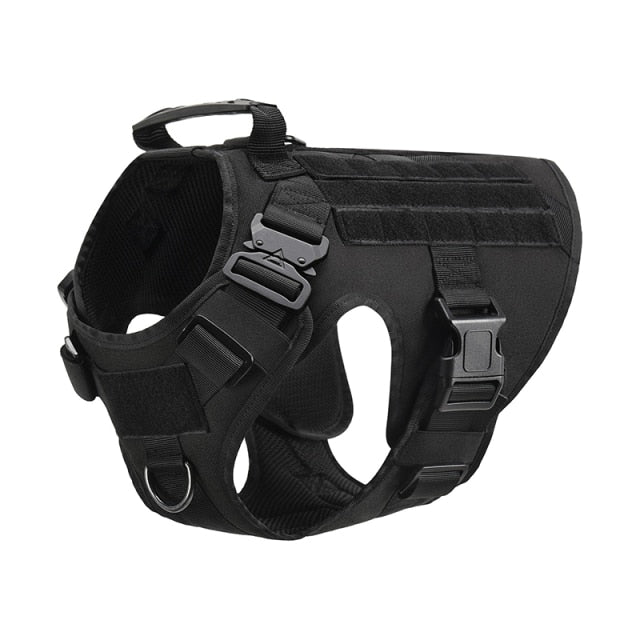 No Pull Tactical Dog Harness for Medium Large Big XXL Dog Service Dog Training Accessories