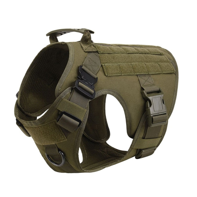 No Pull Tactical Dog Harness for Medium Large Big XXL Dog Service Dog Training Accessories