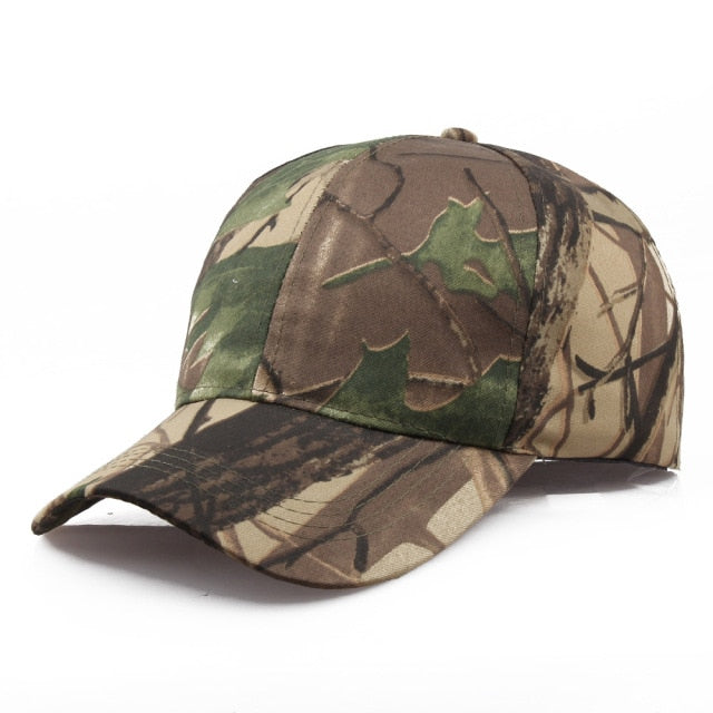 Camouflage Hat Velcro Adjustable Back