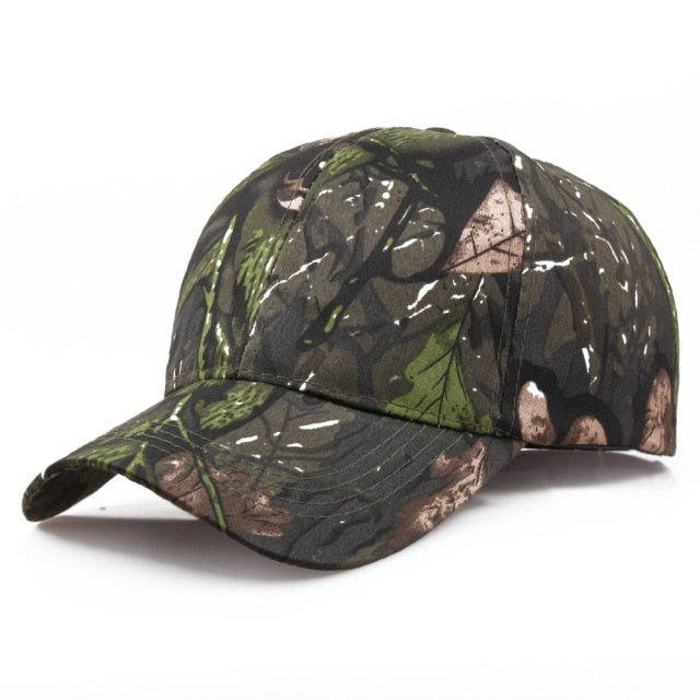 Camouflage Hat Velcro Adjustable Back