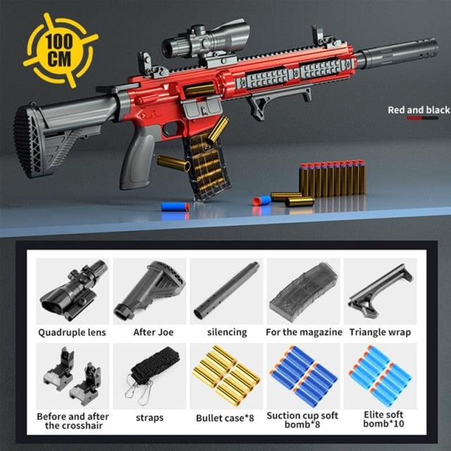 Plastic Toy M416 Rifle Foam Dart Gun