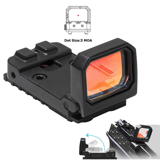 Foldable Mini RMR Red Dot Pistol Sight Scope